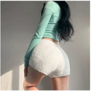 Quần Short Lông Cạp Thấp Form Ôm