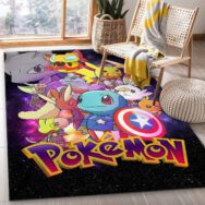 Avengers Pokemon Rug ? Custom Size And Printing