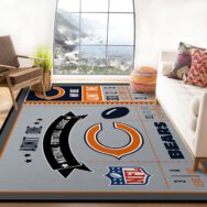 Chicago Bears Bedroom Rug ? Custom Size And Printing