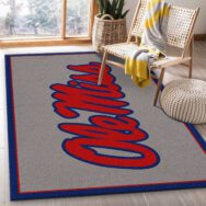 Ole Miss Rebels Rug ? Custom Size And Printing