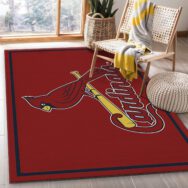 St Louis Cardinals Logo Rug ? Custom Size And Printing