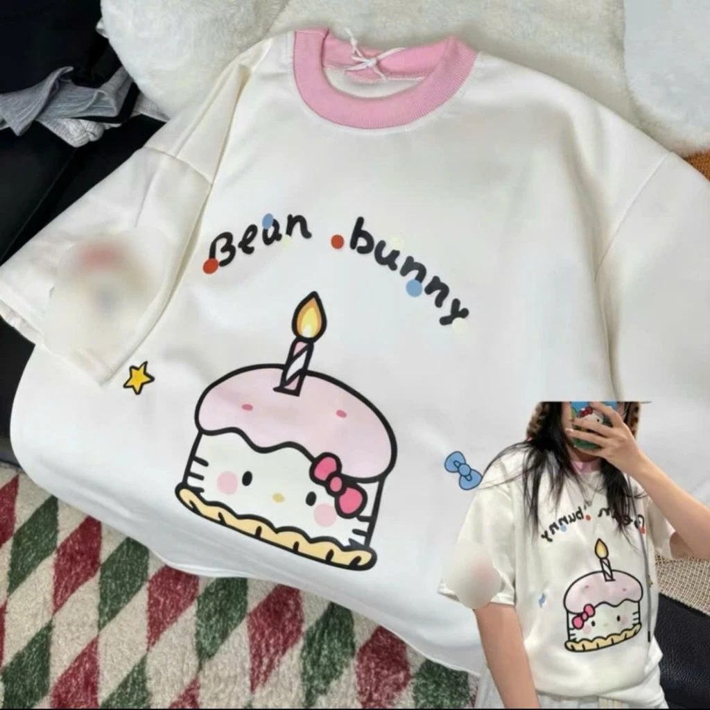 Áo Thun Cotton In Nhiều Họa Tiết Form Rộng (Mẫu Random)